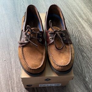 Sperry Tan Leather Boat Shoes